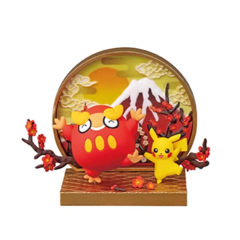 Re-ment Pokémon японское окно полный набор ящик яйцо miniaturescenefiguretrendytoy настольная глухая коробка орнамент коллекционная модель