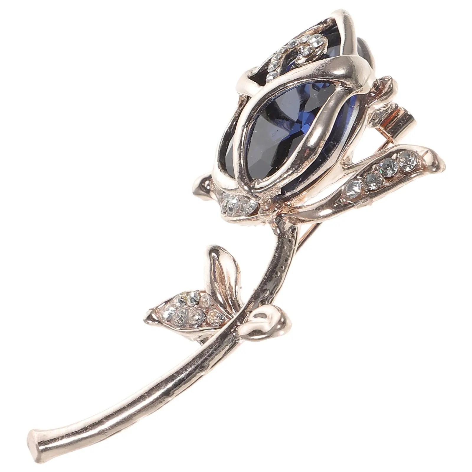 

Decorative Brooch Pin Rose Jewelry Gifts Women Rhinestone Crystal Glass Lightweight Flower Design Bags Accessories Party