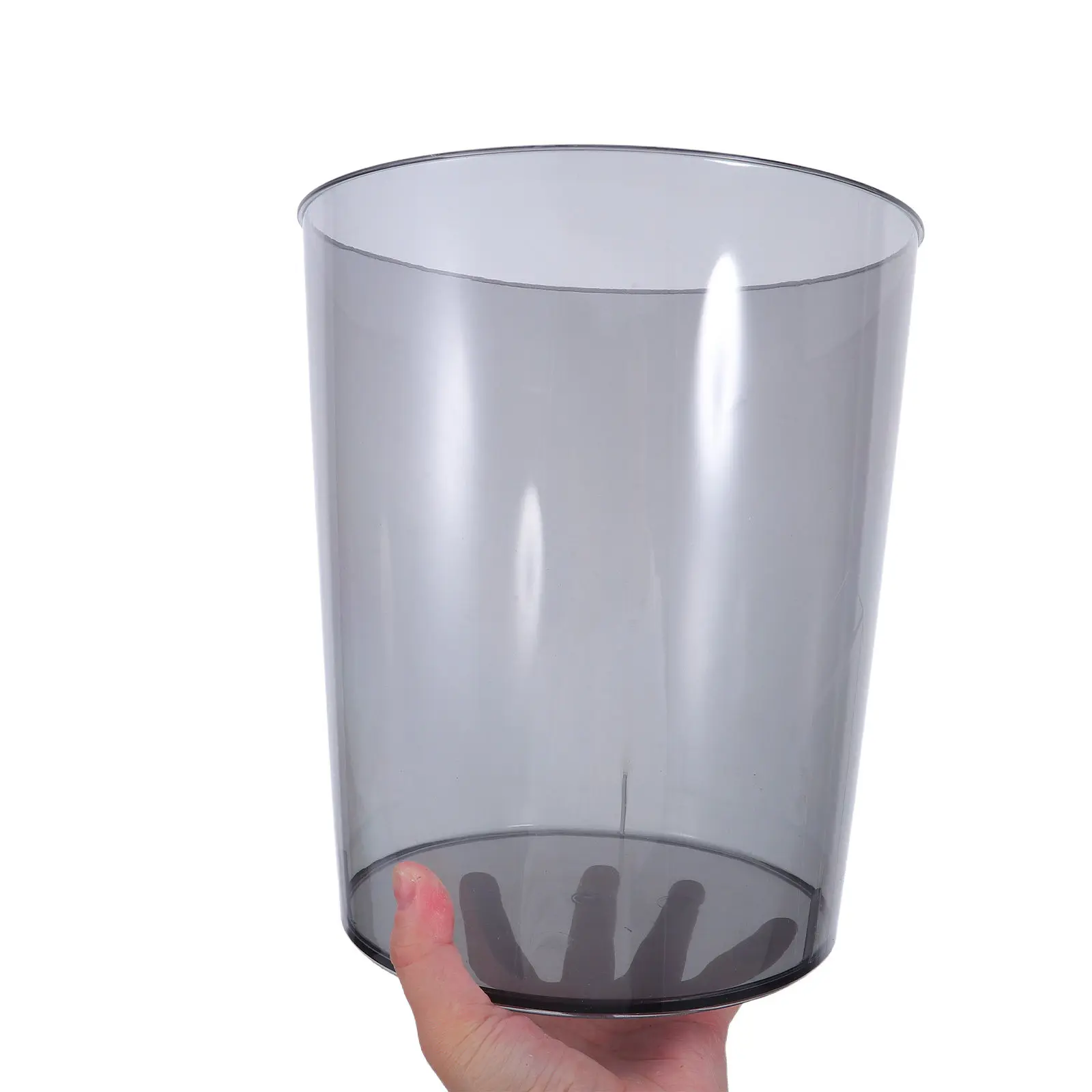 

Small Trash Can with Lid Contemporary Style for Bathroom Kitchen Counter Desk Use Waste Bin Compact Garbage Container