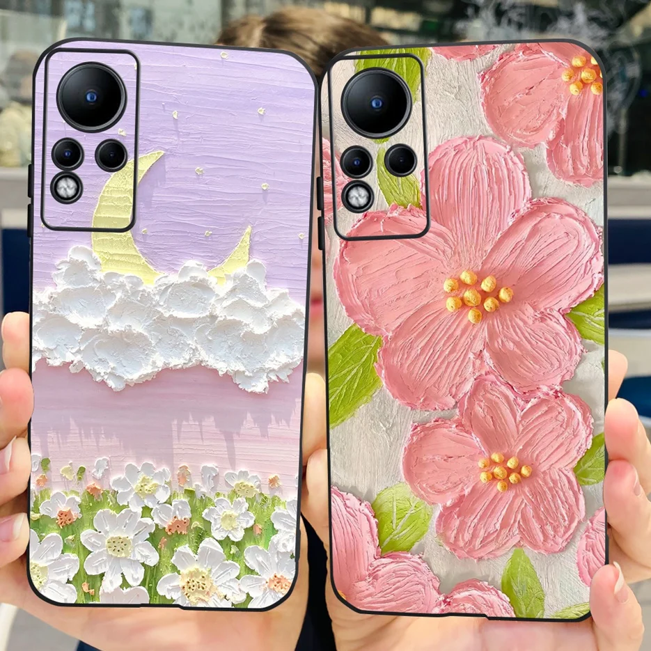 For Infinix Note 11 Case X663 X663B Stylish Painted Back Cover 6.7\'\' Shockproof Phone Case For Infinix Note 11 Note11 Soft Shell