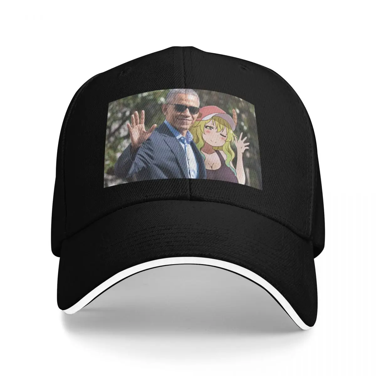 

Obama's dragon maid Baseball Cap Trucker Hat sailor cap for men Women's Golf Wear Men's