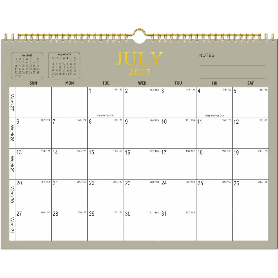 

Календарь 20252026 Настенный календарь 20252026 с июля 2025 декабря 2026 Календарь на 18 месяцев с бумажным переплетом премиум-класса с двойной проволокой для