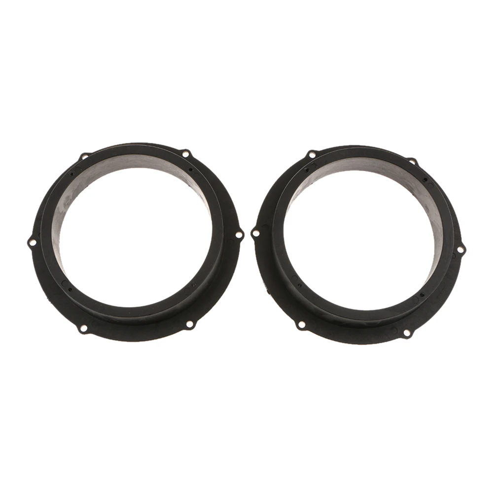 Espaciador de montaje para altavoz de coche, anillos adaptadores de 6,5 pulgadas, color negro, para VW Magotan, Skoda, Audio estéreo, 2 unidades