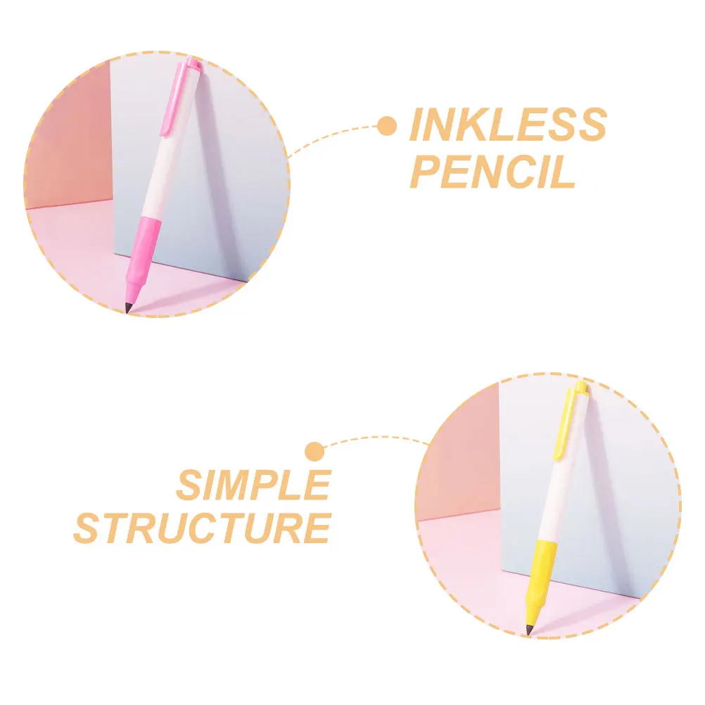 

Press The Pencil Everlasting Inkless Replaceable School Pencils Coloured Erasable Color
