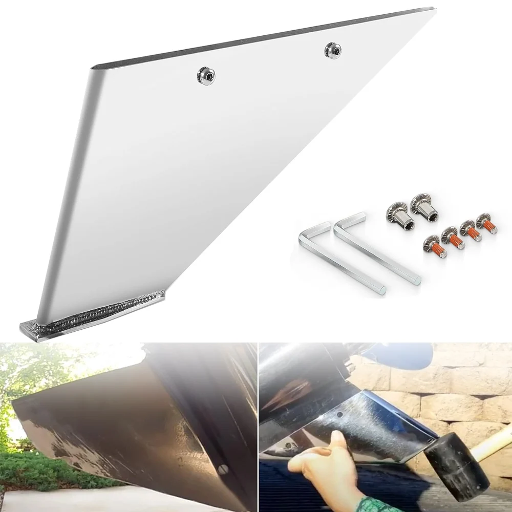 27151 Stainless Steel Skeg Guard Fix Damaged for Yamaha150-175HP2/4 Stroke 200HP 2Stroke HPDI 200VMAX4Stroke 2.8LI-4/200 300HP