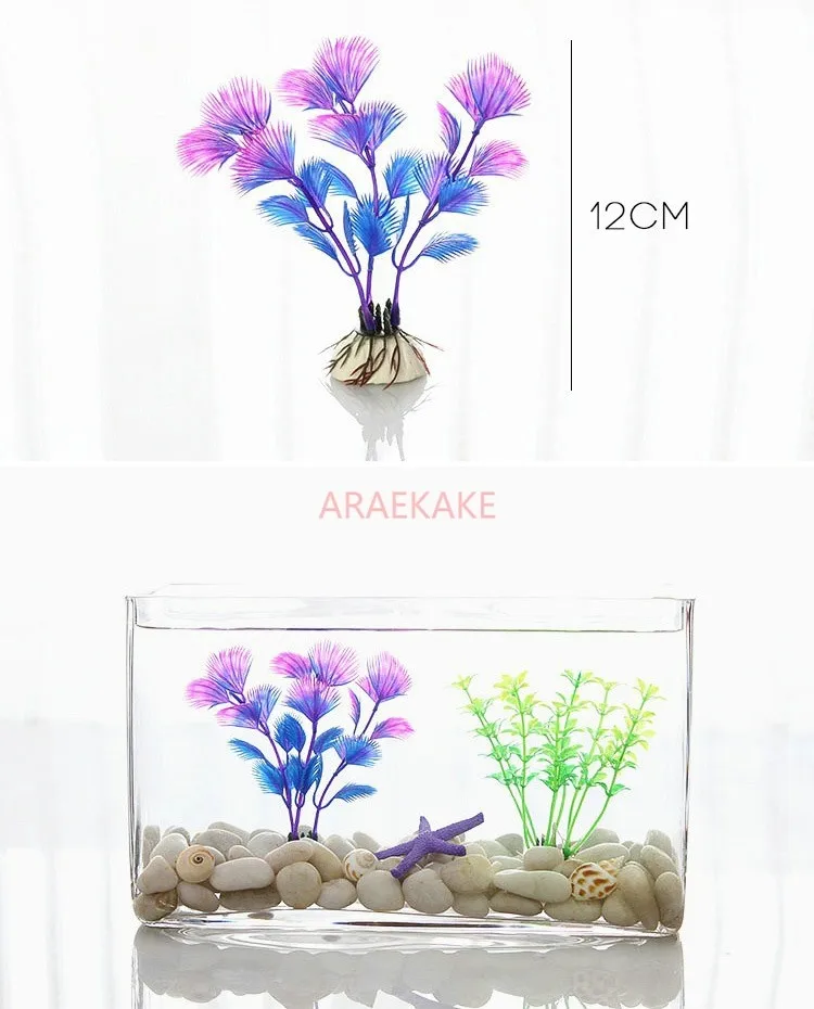 Simulated Water Grass Plastic Water Grass Fish Tank Decoration Water Grass Aquarium Scenery Decoration Fish Tank Scenery