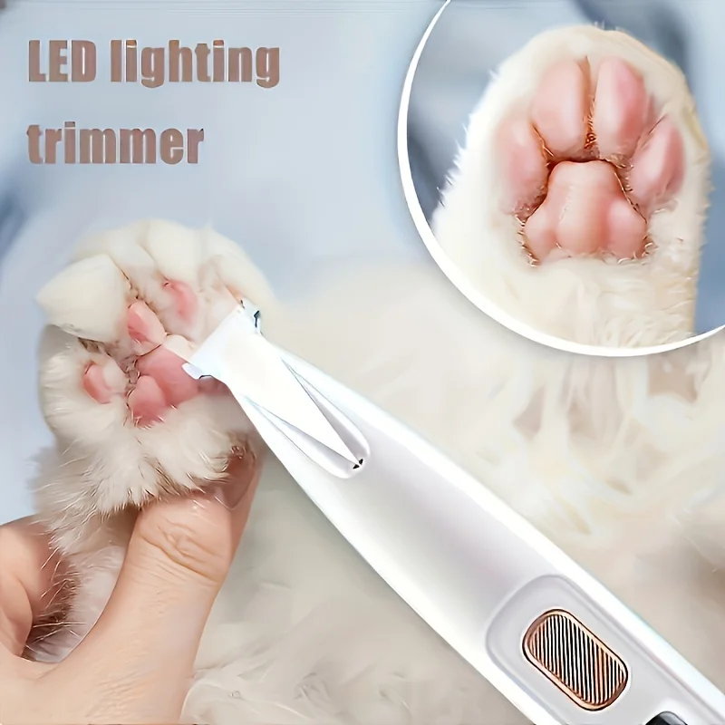 Professional Pet Cordless Hair Clipper, 1-Piece Set of Beauty Scissors, LED, Dog Cat Claw Eye Ear Face Home Beauty