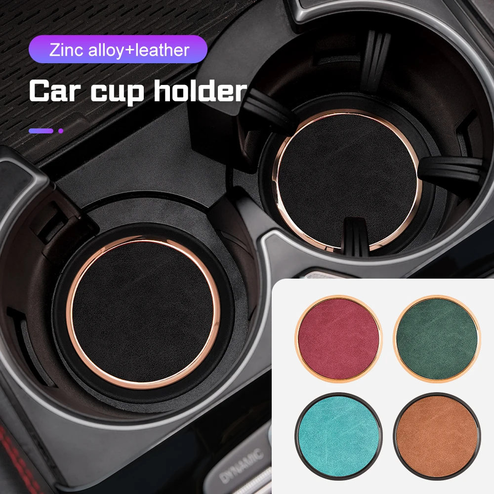 

For Maserati Ghibli Levante Quattroporte MC20 Universal Car Cup Holder Coaster Anti-slip Water-proof Cup Mat Car Accessories