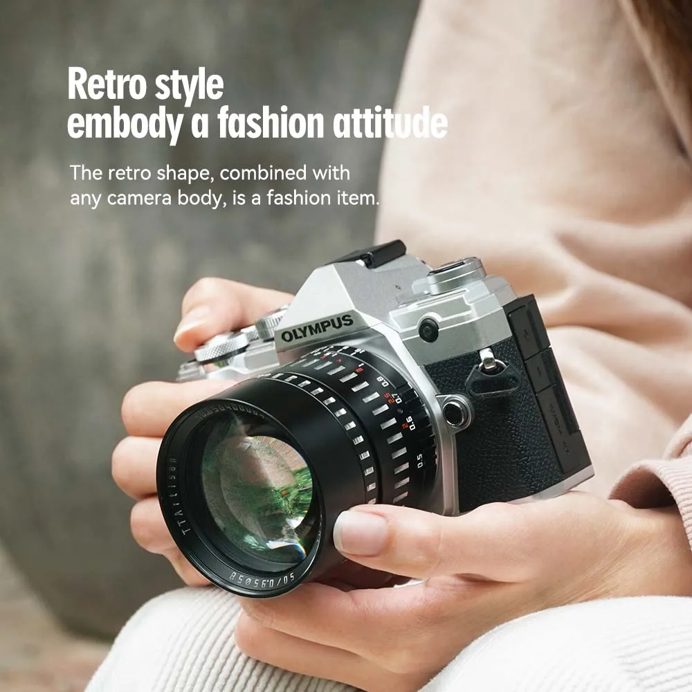 TTArtisan 50mm F0.95 APS-C lente de retrato de gran apertura para Sony A7RIII Canon R5 Nikon ZFC Fujifilm XT-100 M43 Sigma L Mount