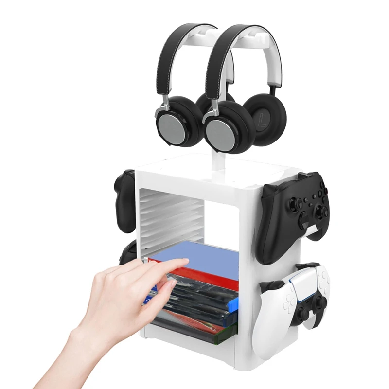 Multi-Functional Game Stand For Nintendo Switch PS5 / PS4 CD Disc Headphone Stand Storage Rack For  Series