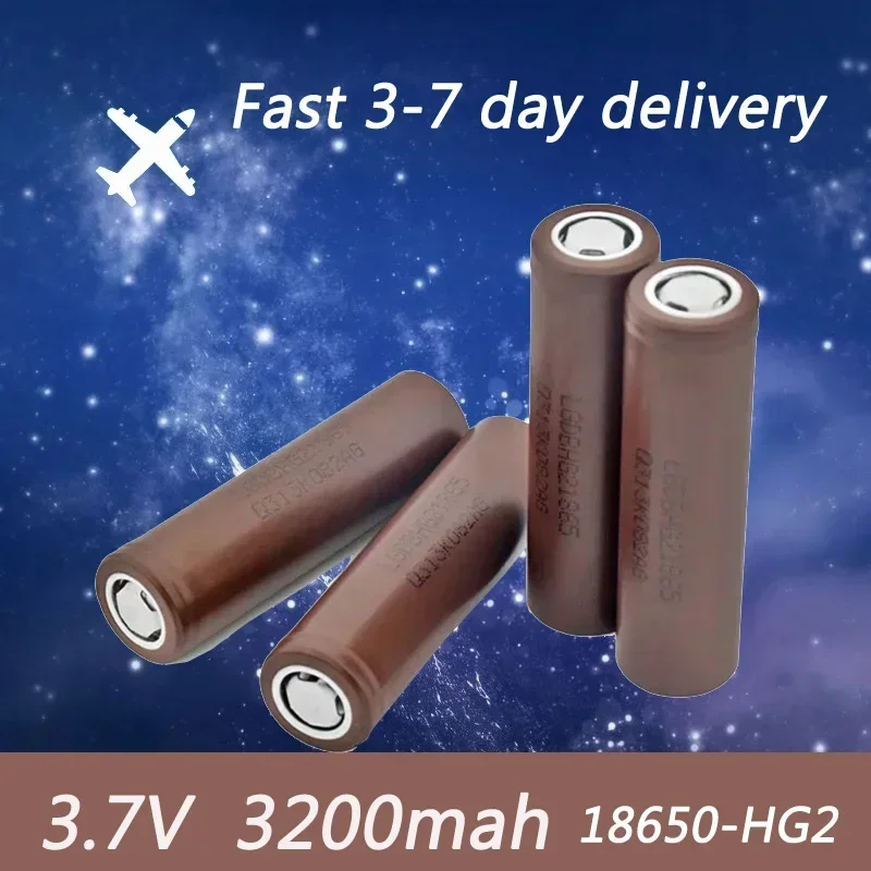 2024New100%Original  HG2 18650Battery 3200mAh Battery 18650 HG2 3.6V Discharge 20A Dedicated for  Power Rechargeable Battery