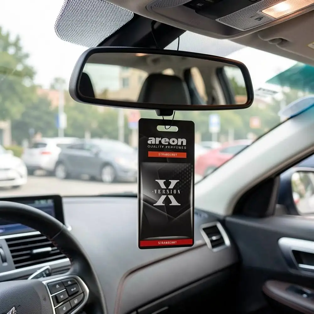 Solid Gel Car Air Freshener in Compact Design Provides Continuous Freshness Without the Need for Sprays