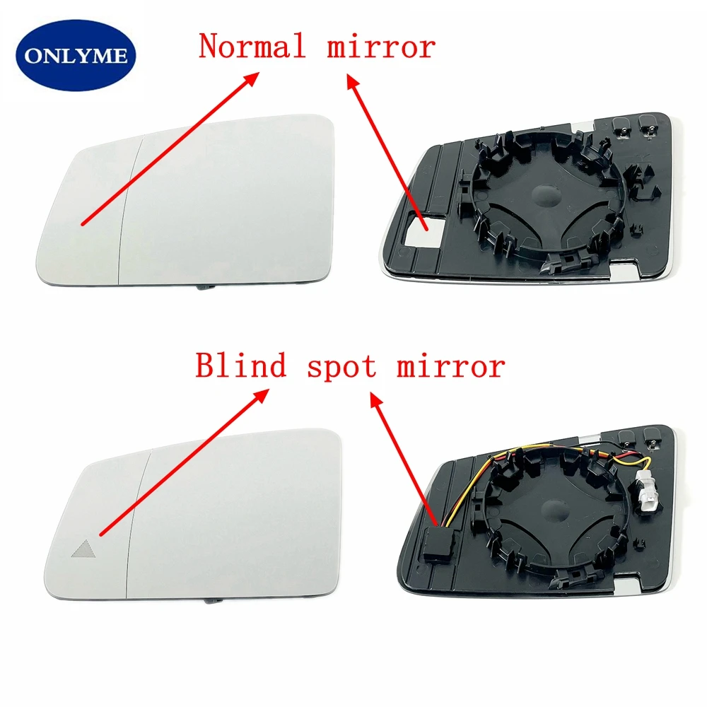 Vidrio De Retrovisor Calefactable Derecho Para Mercedes Clase A, B, C, E, S, GLA, CLA Y Más | Calidad Premium Plug&Play