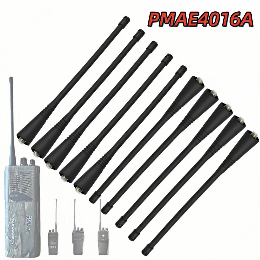 

10 шт. PMAE4016 PMAE4016A Антенна-удочка UHF 400-470 МГц для раций Motorola GP328 GP338 GP88S CP200 HT750 PR400 P1225