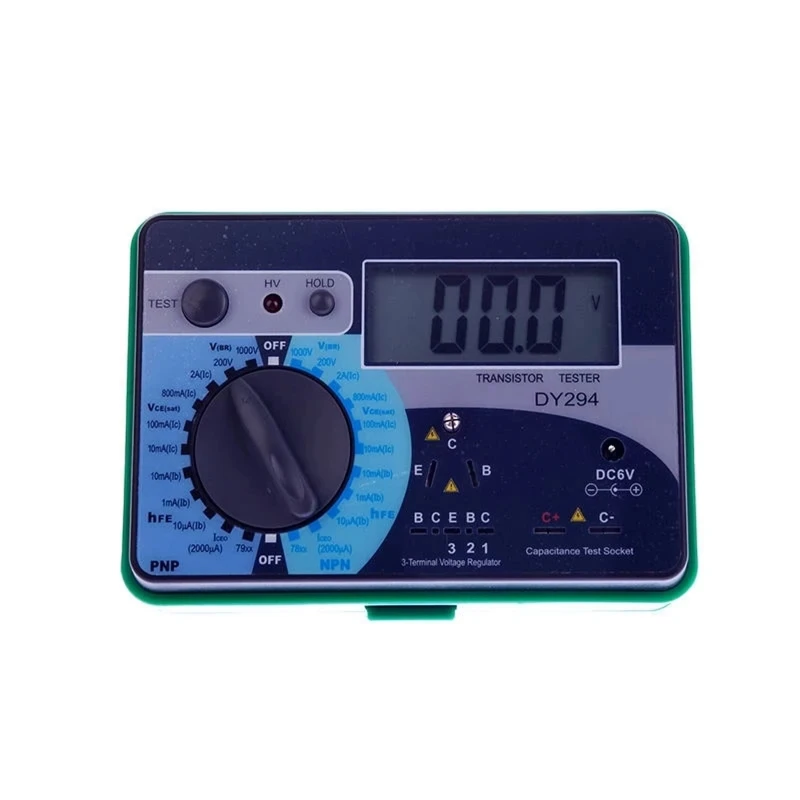 DY294 Multifunction Digital Transistor Analyzer Tester Semiconductor Diode Triode 1000V Reverse Voltage Capacitance SCR FET Test