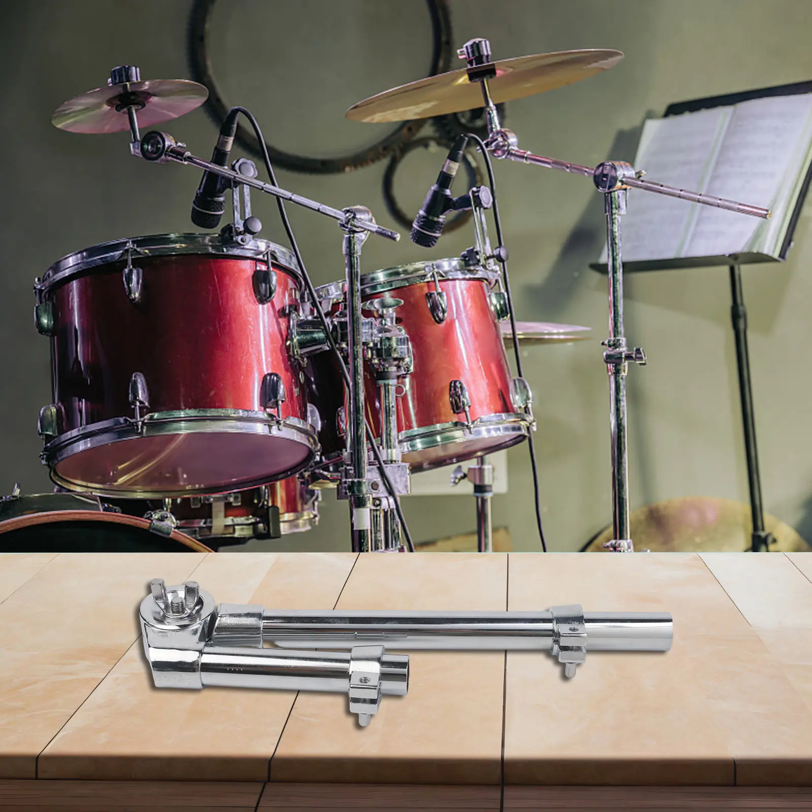 

Metal Foldable Snare Drum Mount Stand Bracket Securely Holds Your Instrument in Place Easy Installation and Removal