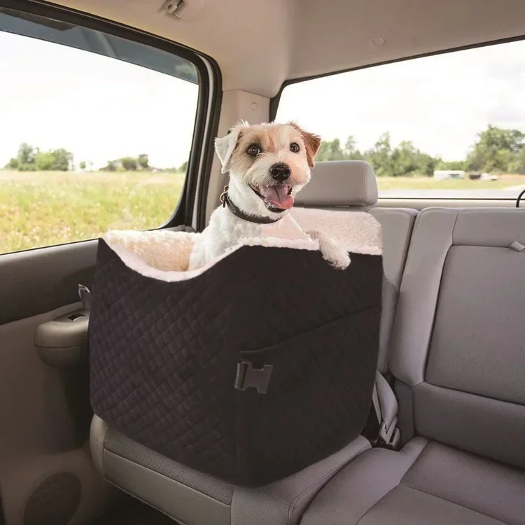 Hot sale traveling Console Pet car Seat Dog Cat Booster Seat Safety Tethers cat Carrier