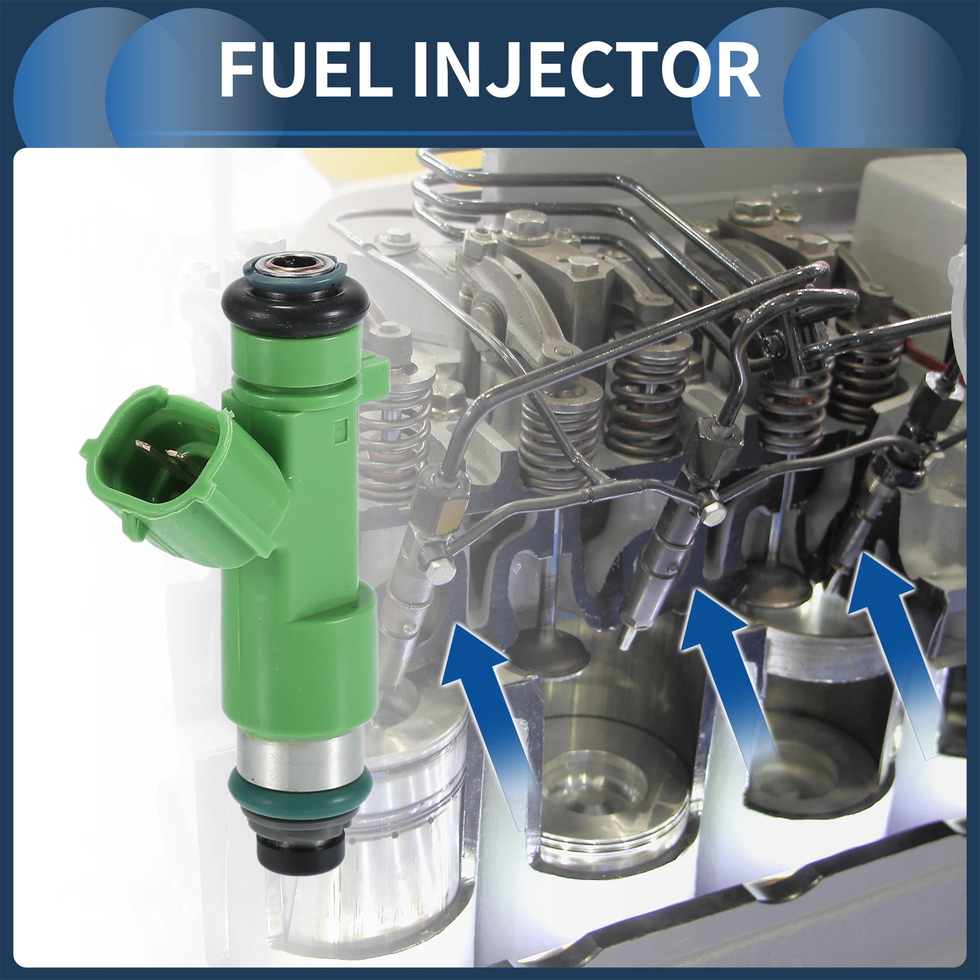 

UXCELL No 16600-9DE0B Топливная форсунка для Nissan Maxima 2018-2021 3,5 л Зеленый 6 шт.