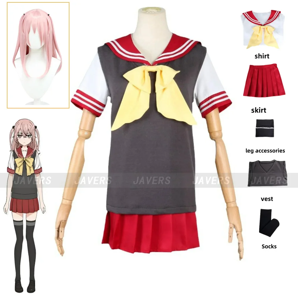 Anime My Dress-Up Darling Inui Sajuna Cosplay Costume Cos Name Wig Japanese JK School Uniform Woman Lovely Christmas Party Suit