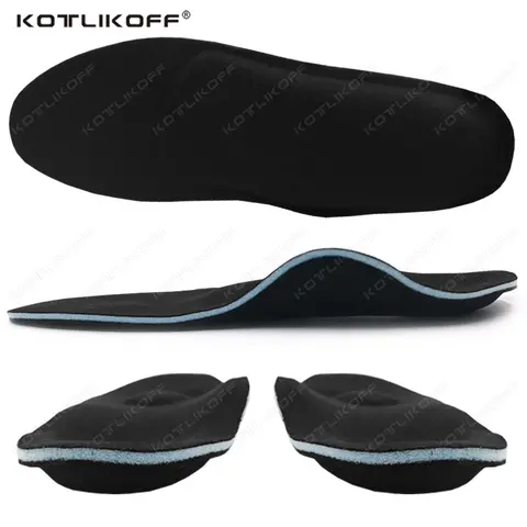 KOTLIKOFF Unisex Orthopedic Insoles Cork Arch Support Severe Flat Feet Plantar Fasciitis Relieves Feet Pain Pronation Insoles