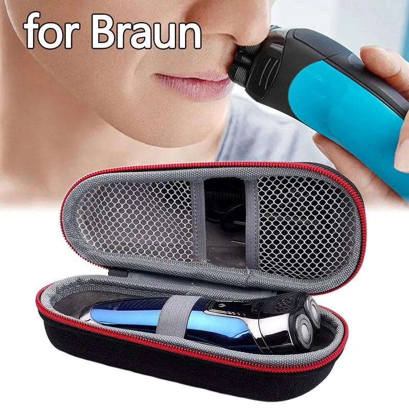 Shaver Storage Bag For Braun Box EVA Moulded Liner Carrying Hard Case Mesh Bag Universal For Braun Series 3 Series 5 Series7