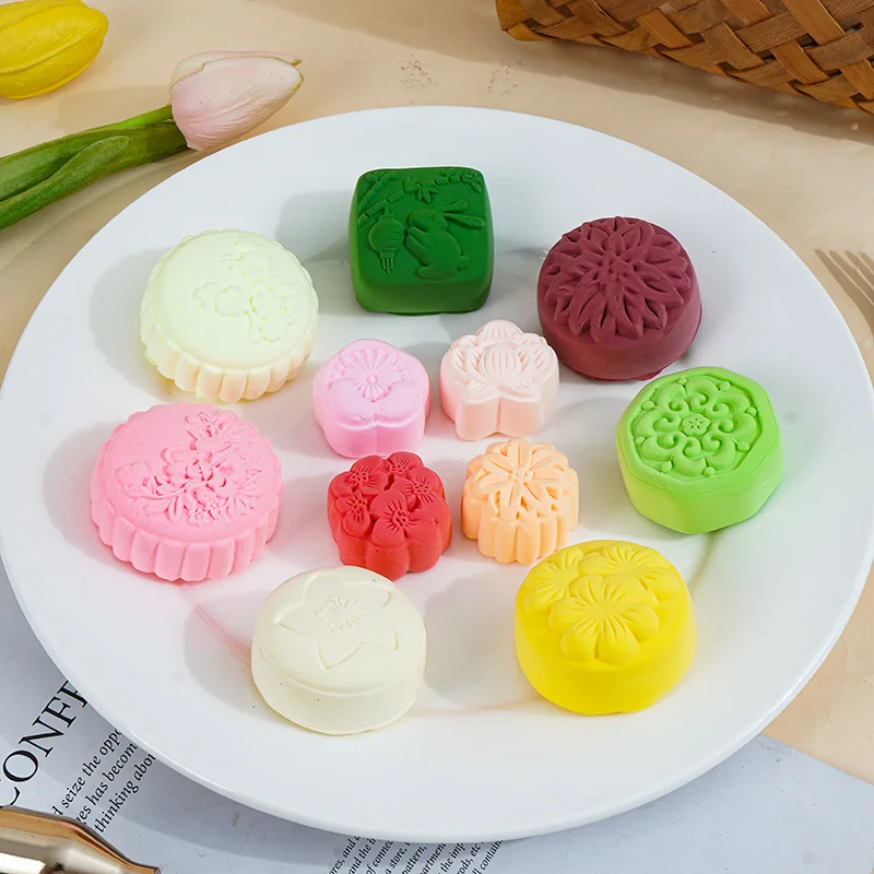 

Artificial Simulation Mooncake Model Fake Moon Cake Food Toy Zero Food Film Television Shooting Props Decoration Set