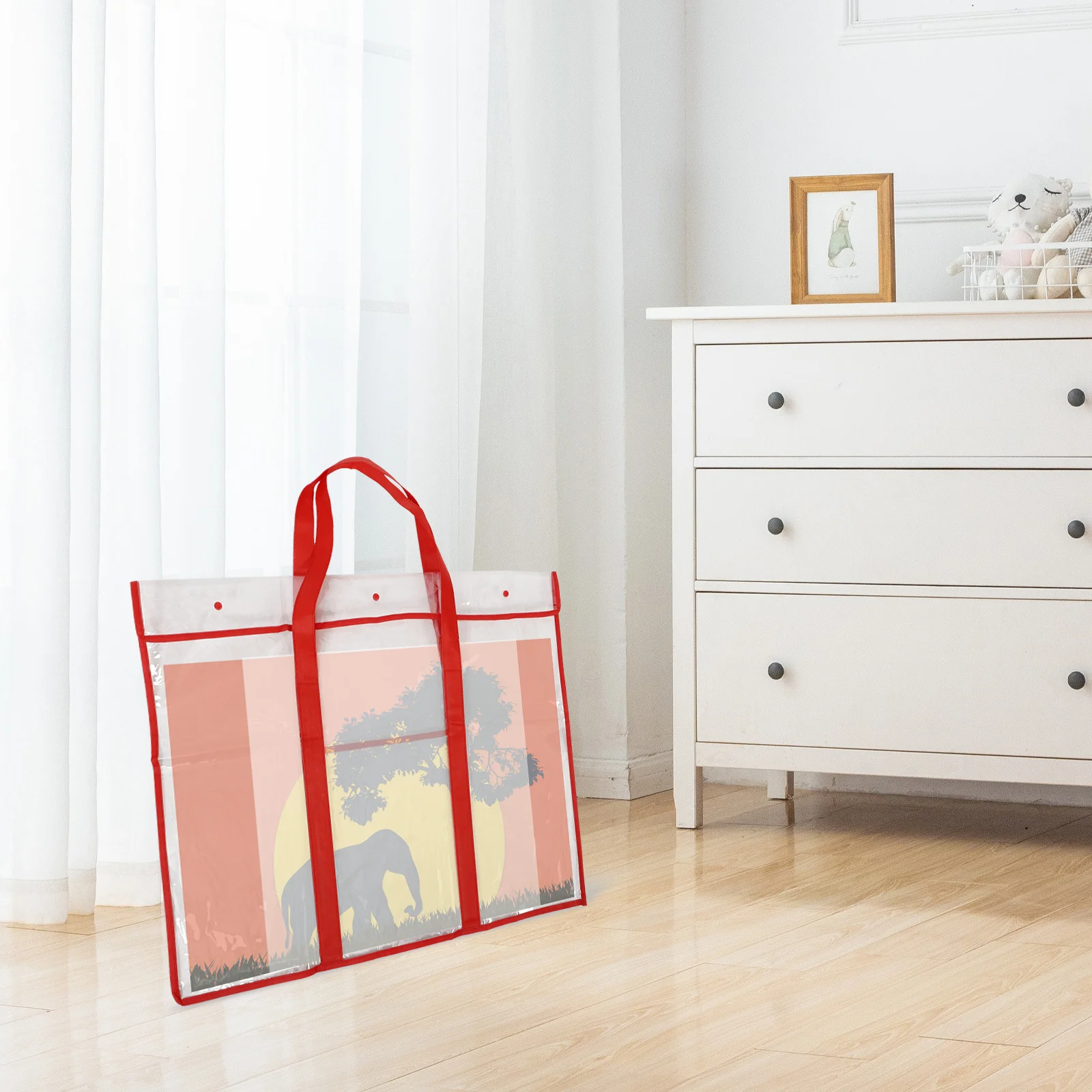 واسعة شفافة لوحة الرسم الناقل البلاستيك اللوحة حقيبة المفاجئة زر المنظم للوازم الفنية أداة الرسم المحمولة