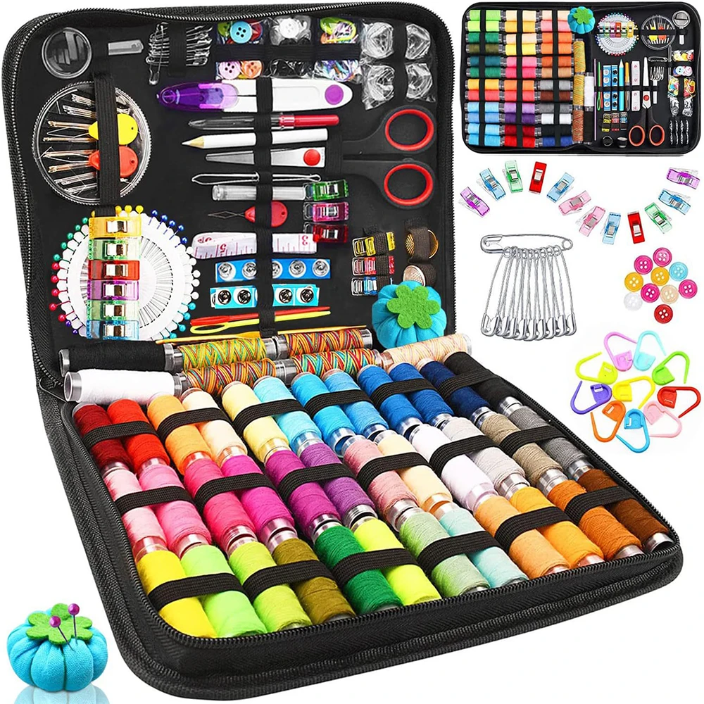 Sewing Box Set 58pcs-226Pcs DIY Multifunctional Combination Portable Sewing Hand Sewing Embroidery Tools Home Sewing Accessories