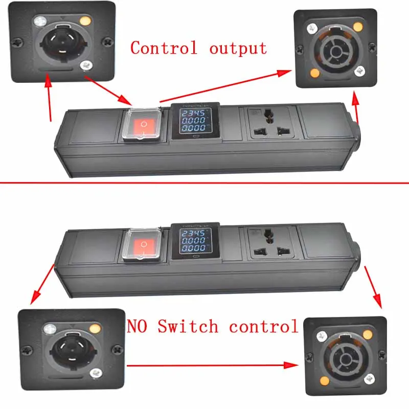 STRIDER RUI NAC3FPX NAC3MPX PDU power strip UK Adapter 1-7Ways universal output extension with network cabinet rack