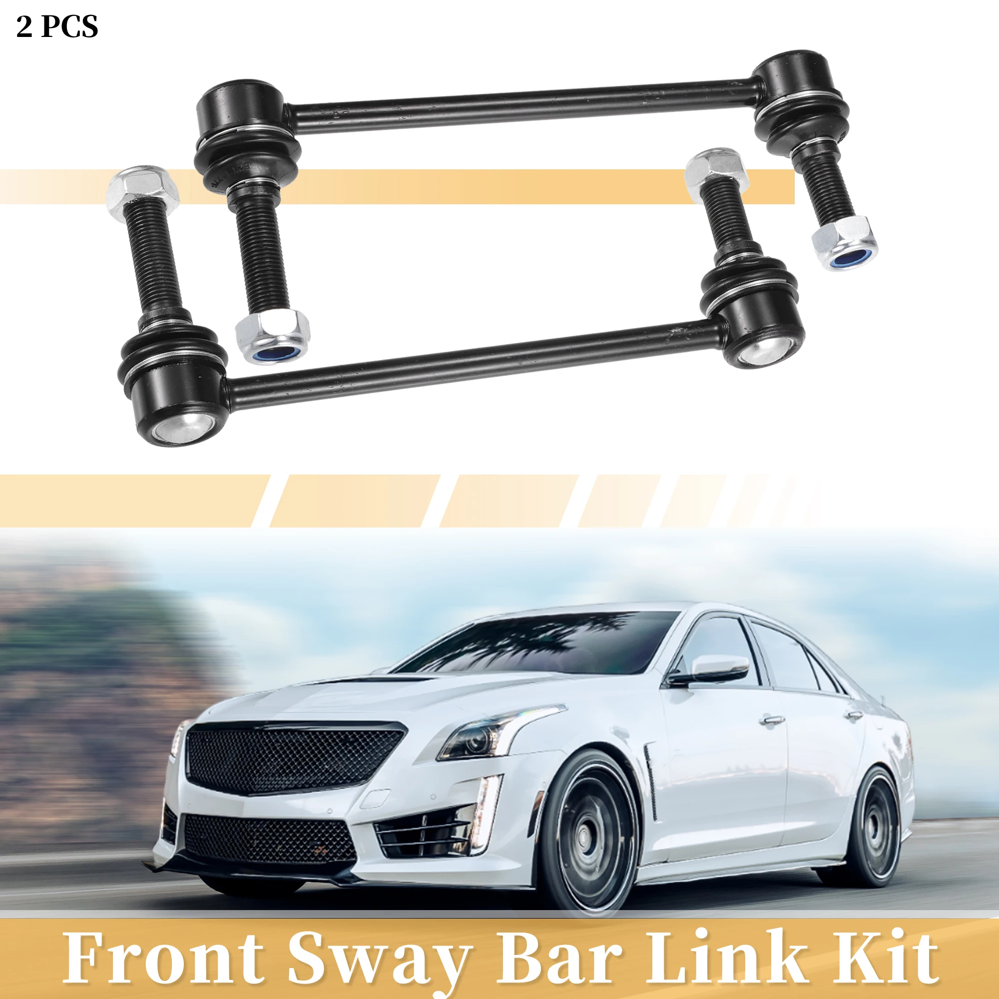 

UXCELL 2pcs Front Stabilizer Sway Bar Link Kit for Cadillac CTS 2008-2013 RWD