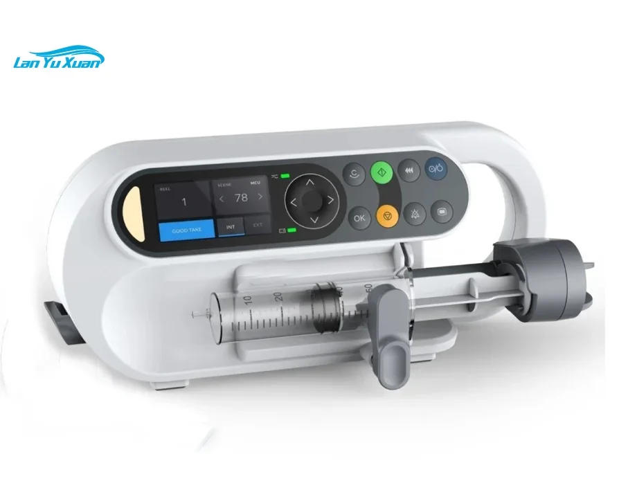 Syringe PUMP One-key to start ce approved Fluid  Equipment single channel injection pump rechargeable Syringe Monitors