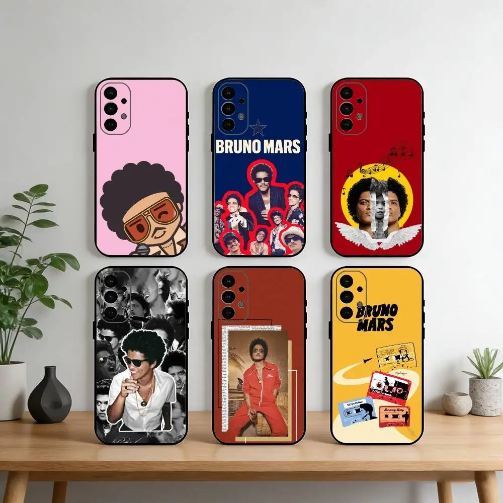 

Singer Bruno Mars Phone Case For Samsung S25,S24,S21,S22,S23,S30,Ultra,S20,Plus,Fe,Note,10,9,5G Black Cover