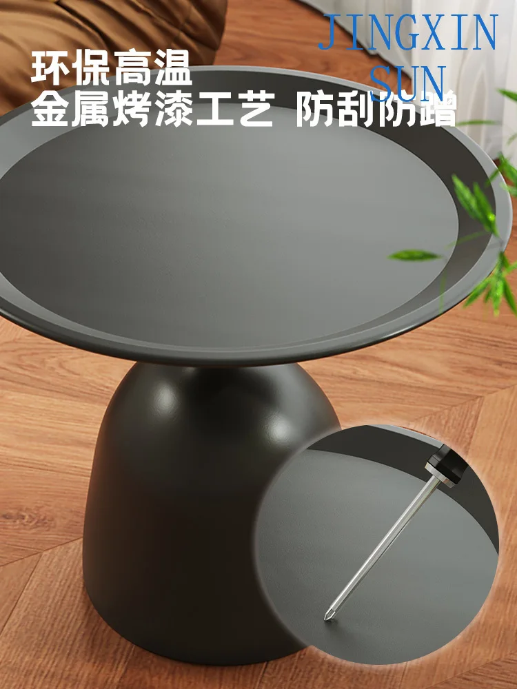 Nordic small coffee table living room home small round table simple corner mini balcony small tea table