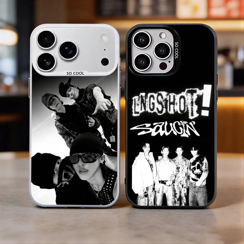 

LNGSHOT Hip-hop SHOT CALLERS Phone Case For iPhone 17, 16,15,14,13,12,11 Plus,Pro Max, Colorful Silver Funda Cover