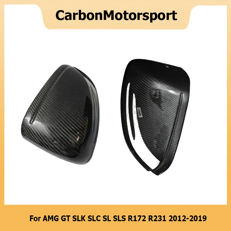 Full Dry Carbon Fiber Mirror Cover For Mercedes For Benz For AMG GT SL SLC SLK SLS R172 R231 12 13 14 15 16 17 Wing Shell Caps