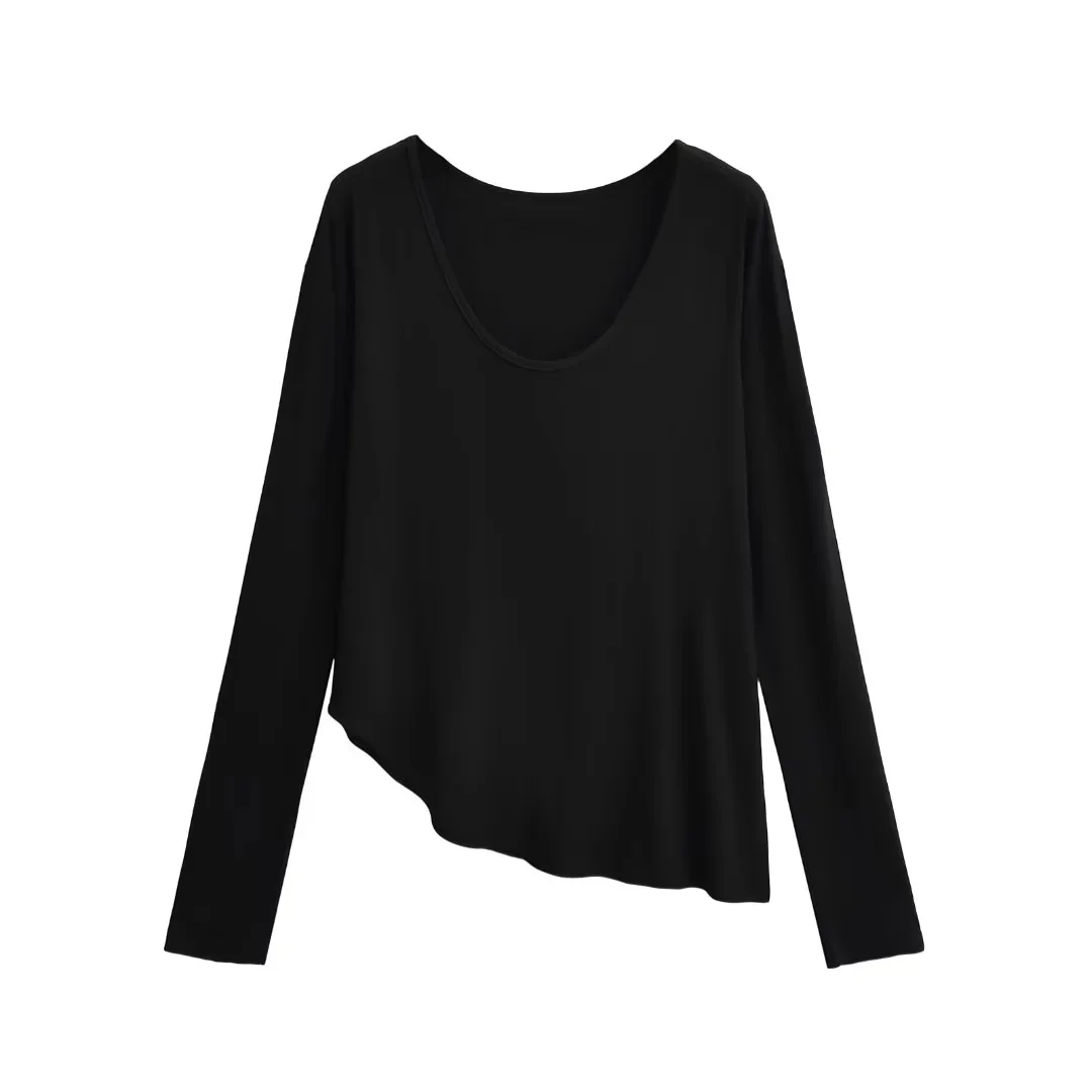 2024 new arrival women blouse high quality black and white clothes