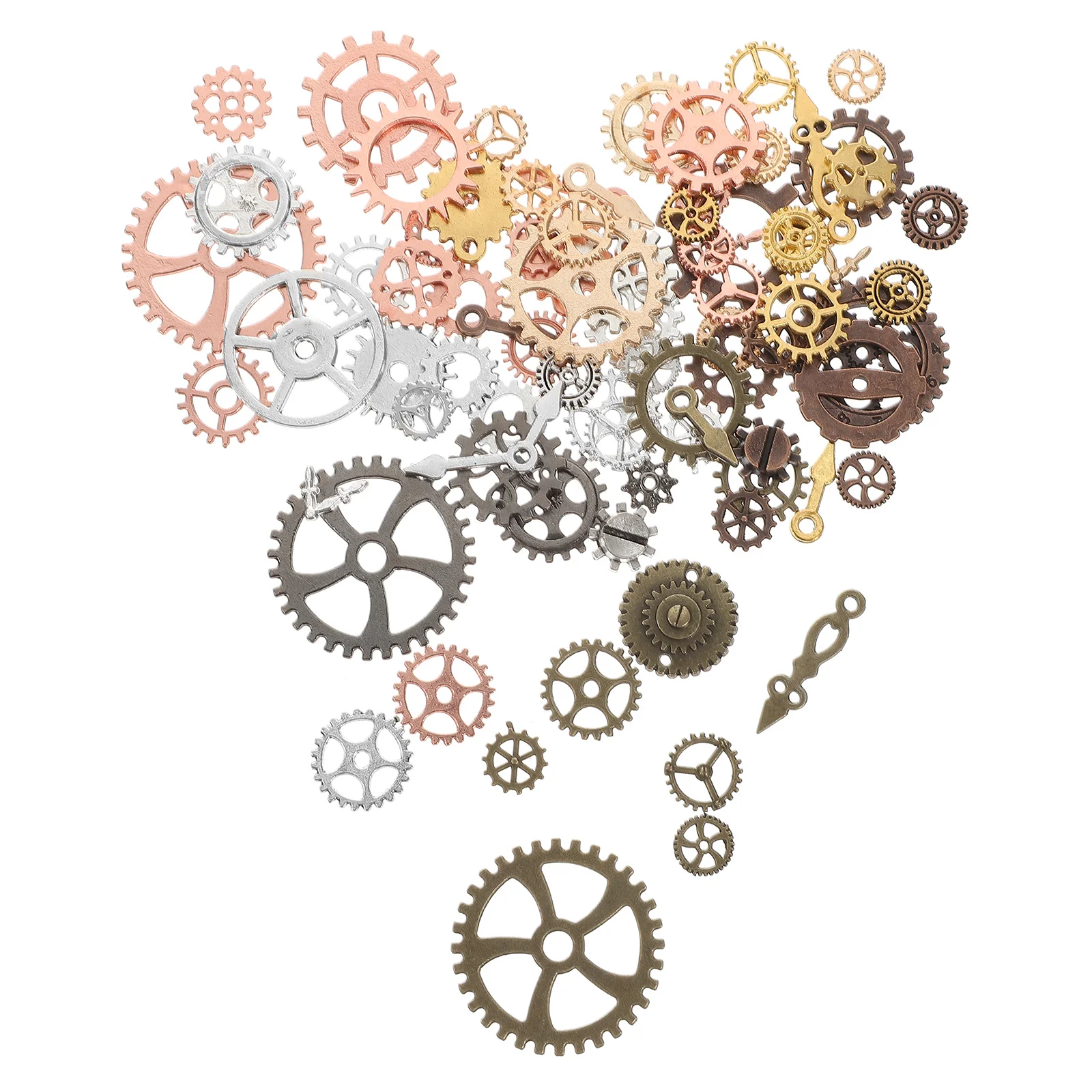 

1 Bag Small Metal Gears Charms Steampunk Jewelry Making Craft Kit Diy Pendant Accessories Vintage Clock Wheel Pendants Gear