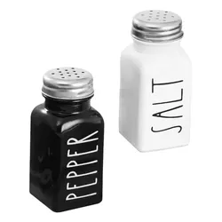 Glass Bottles Salt Pepper Shaker Condiment Storage Container Seasoning Dispenser for Home Kitchen Restaurant