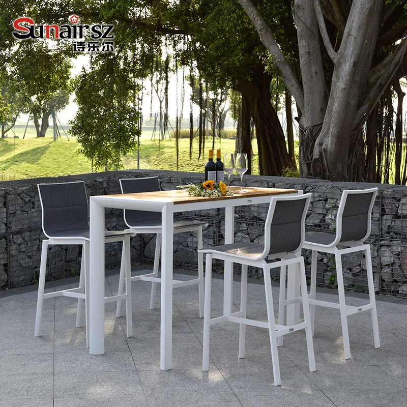 YJQ outdoor solid wood bar table household simple wall bar table and chair cafe balcony long table