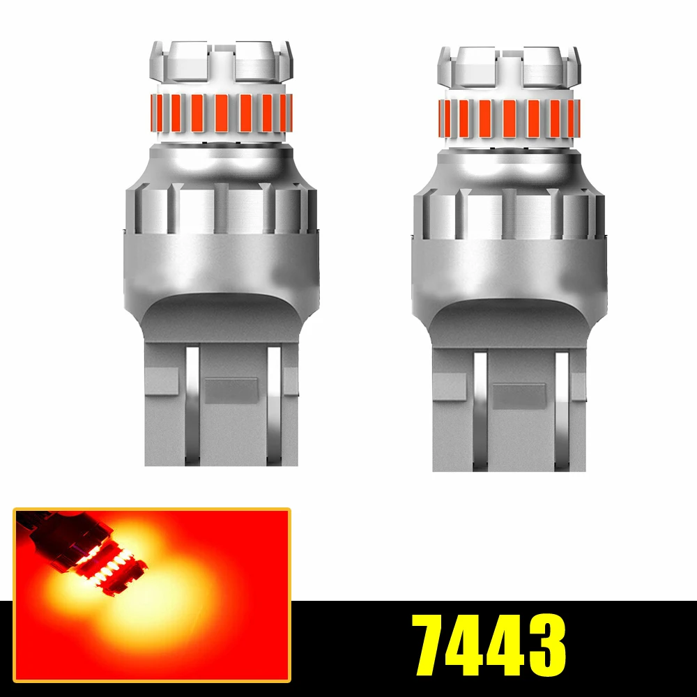 

2 шт., автомобильные светодиодсветодиодный лампы T20 W21W W21/5W WY21W 7440 7443