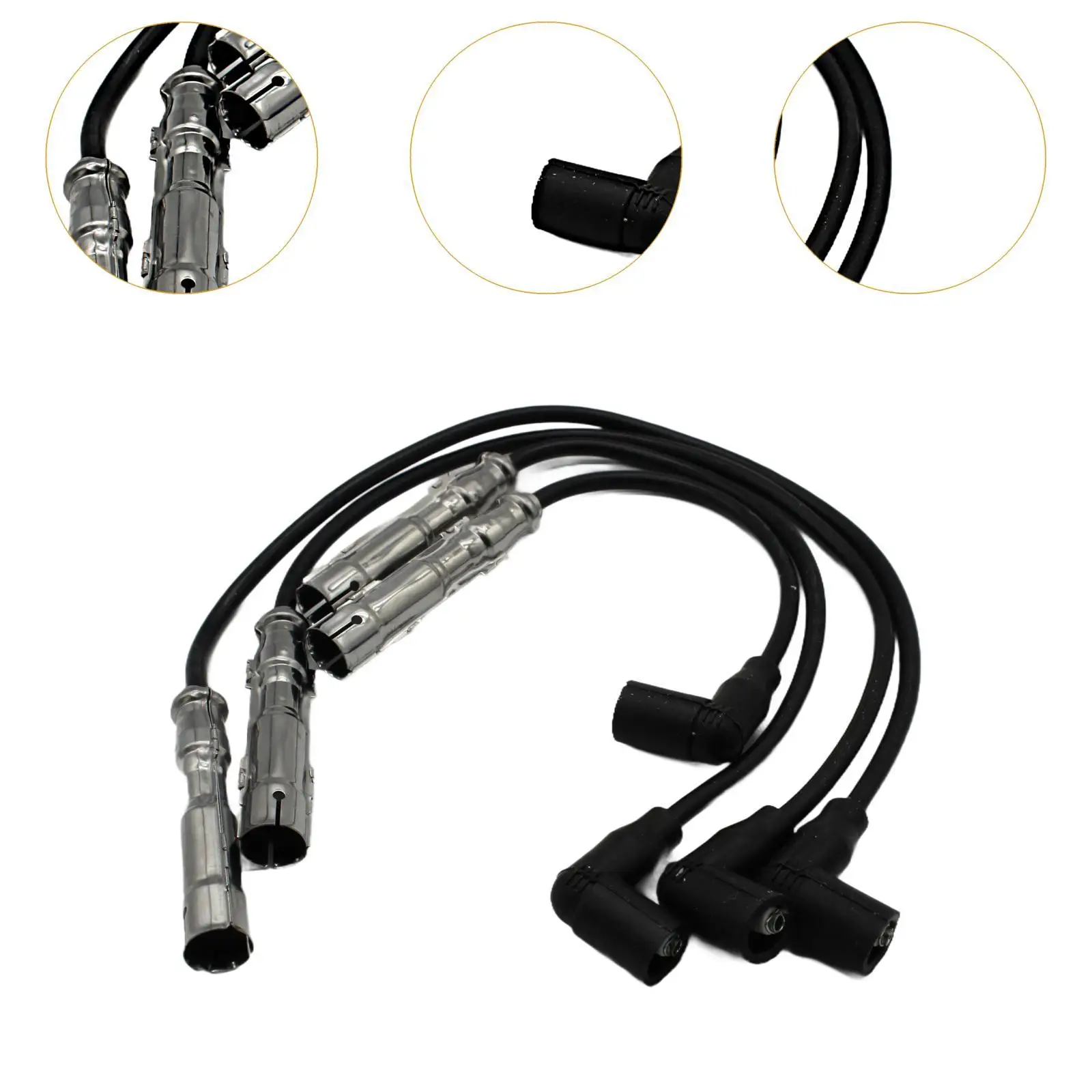 4-teiliges Kabelbaum für Zündspule 030905430 N Robuste Ersatzteile kompatibel für VW Polo (6N2) 1.0 Lupo i (6x1, 6E1) 1.0