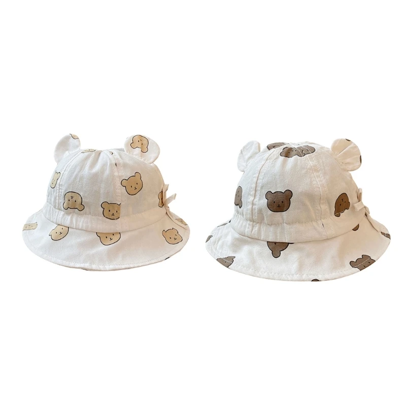 

Baby Summer Hat Infant Beach Hat Universal Cartoon Bear Hat Toddler Accessories