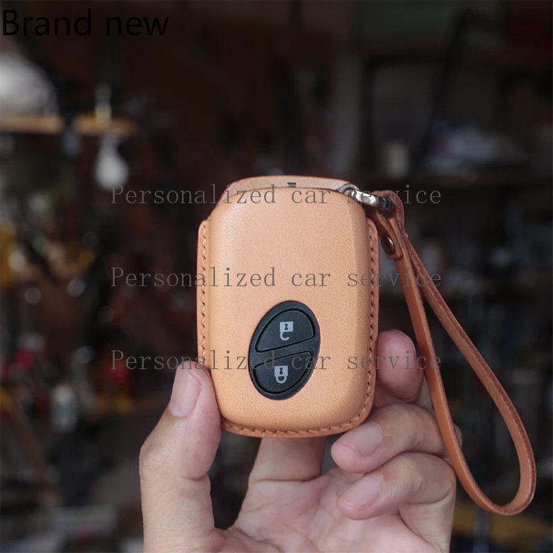 

Applicable for Lexus Old CT200 Car Handmade Leather Key Bag Original Vegetable Tanned Leather Key Cover