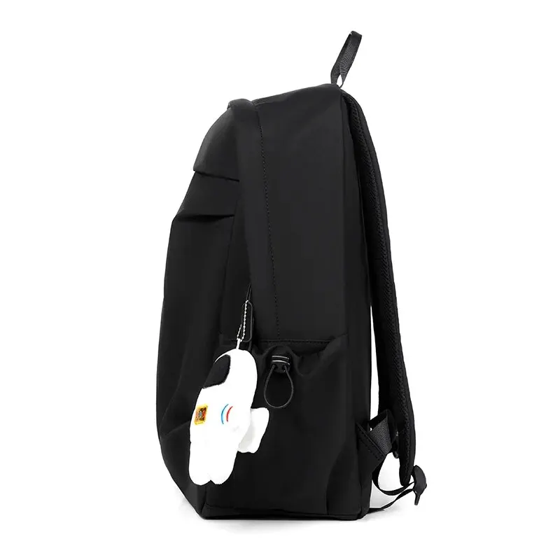 1 14 Inch Large Capacity Leisure Schoolbag Sports Simple Men And Women Universal Computer Backpack With Pendant