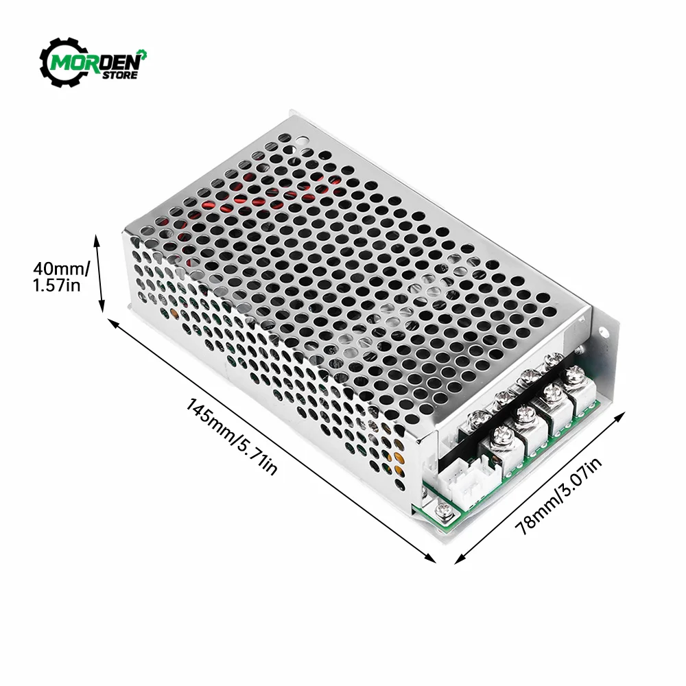 DC10V-50V Speed Controller 100A 3000W Programmable Reversible PWM Control Motor Speed Controller Power Supply