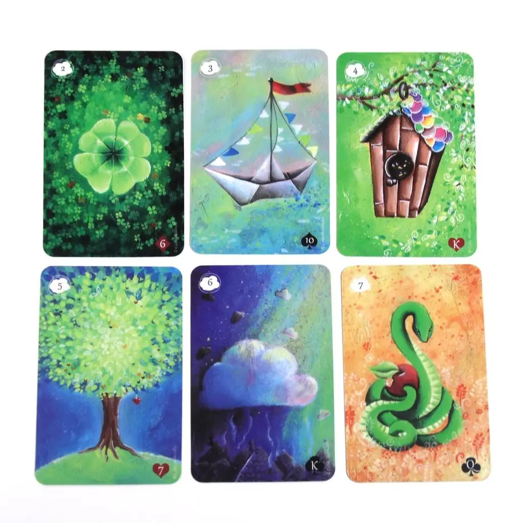 Tanis Lenormand By Celia Melesville Tarot Oracle Cards Games Family Party Board Game Divination Fate Cards