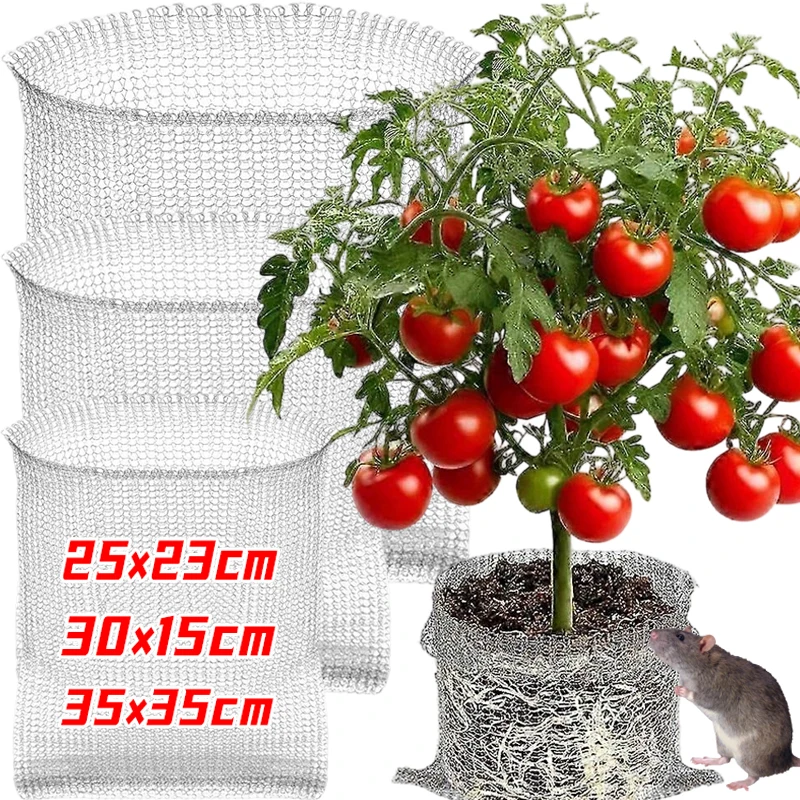 

Корзина для защиты корней растений из нержавеющей стали, сетчатые сумки для защиты сада, фруктовые растения, корни суслика, клетка, проволочная сетка, репеллент от вредителей