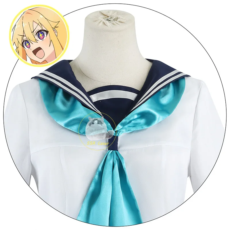 Koshi Torako Cosplay Costumes Anime My Deer Friend Nokotan JK Sailor Skirt Headband Stockings Wig Halloween Party Clothes Girl