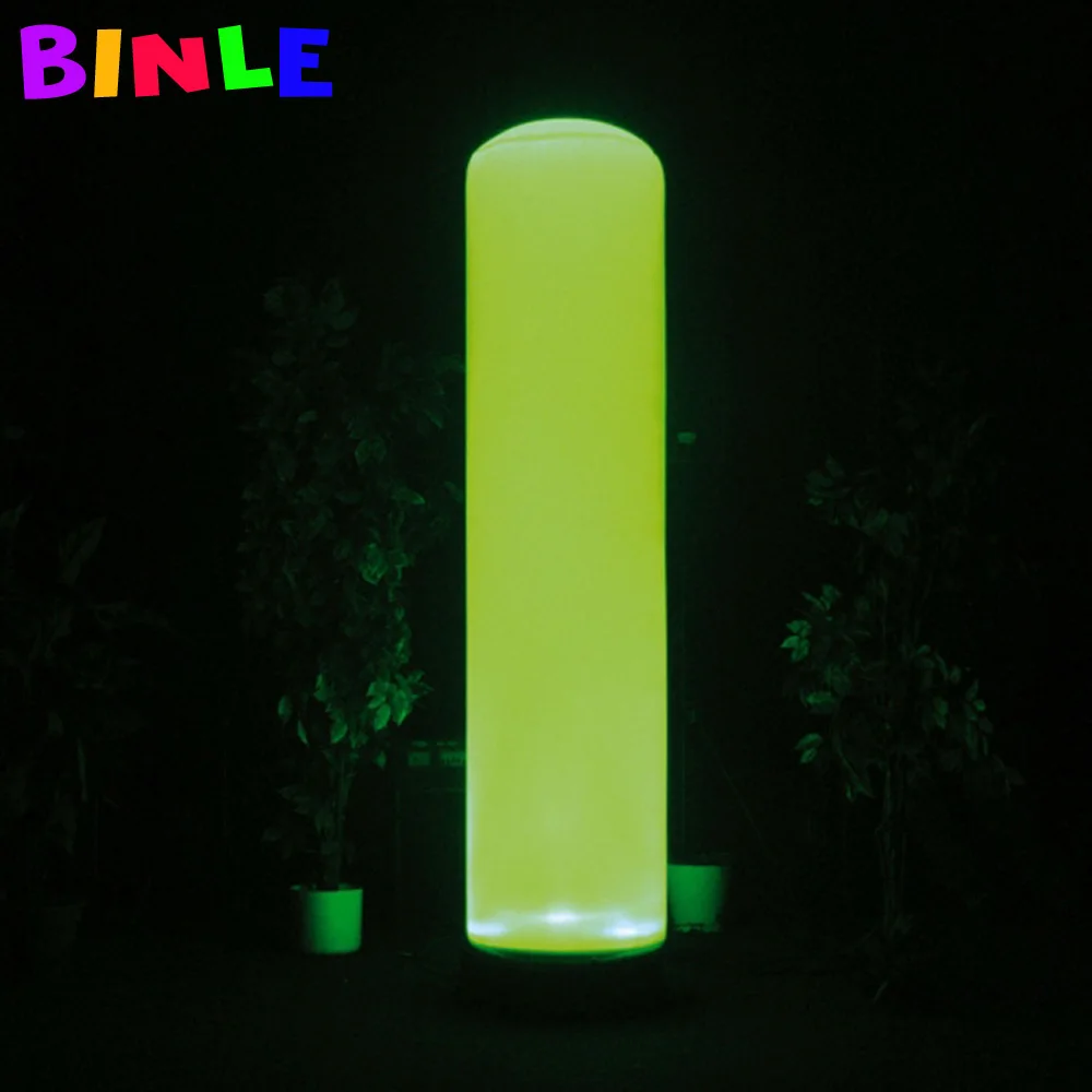 

2.4m8ft Roman Inflatable LED Pillar Lighting Inflatable Column Custom Cylinder Advertising Light Tubes For Party Decoration