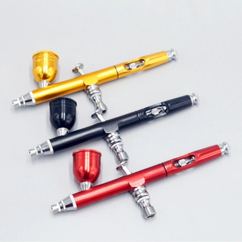 Aerógrafo para Decoração de Bolo Dupla Ação Pintura Modelos Padrão 7cc Multi-purpose Gravity Feeding Bicos de 0.3 mm